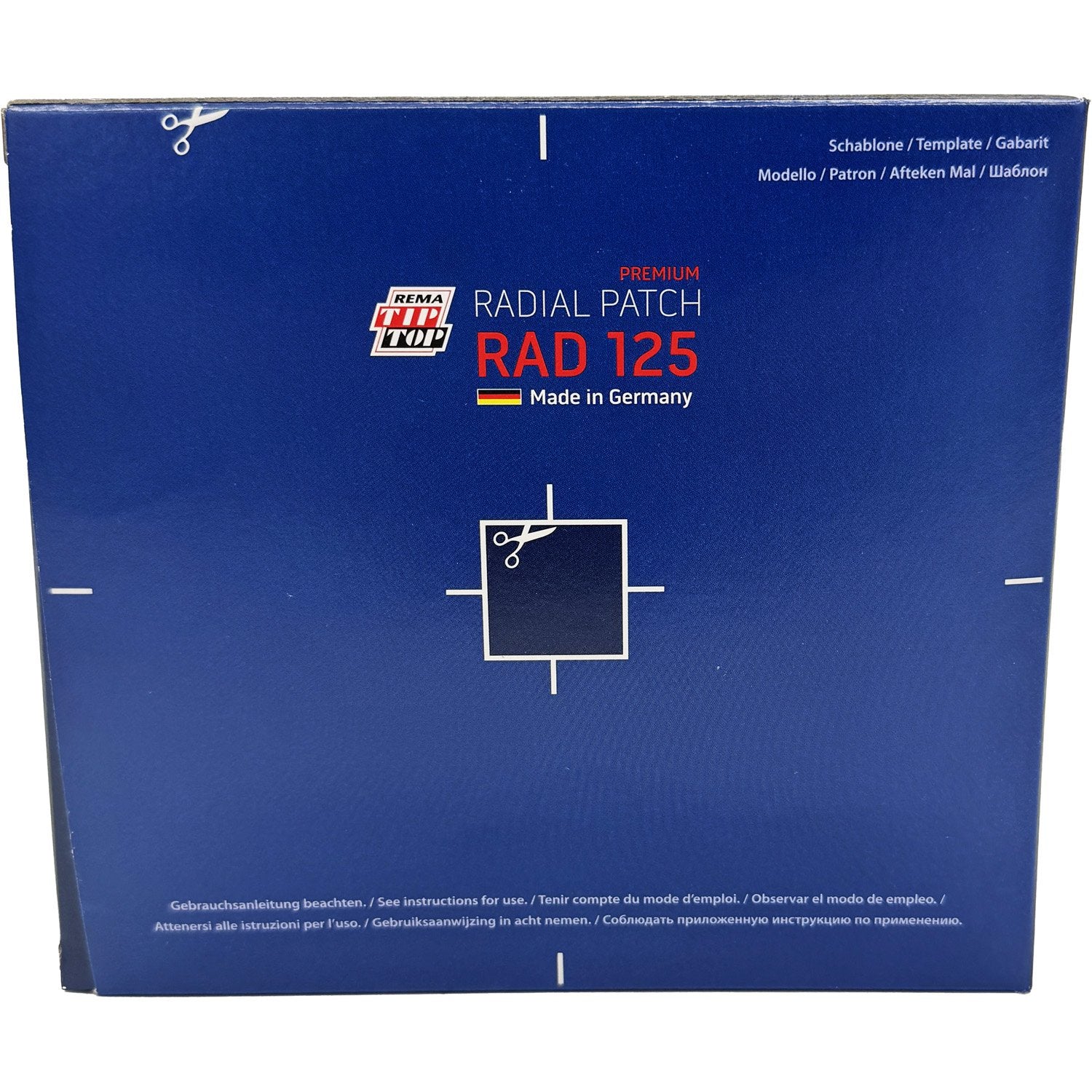 REMA TIP TOP RAD-125 Radial Tire Repair Patch 4-1/2" x 4-7/8" 3ply - Box of 10