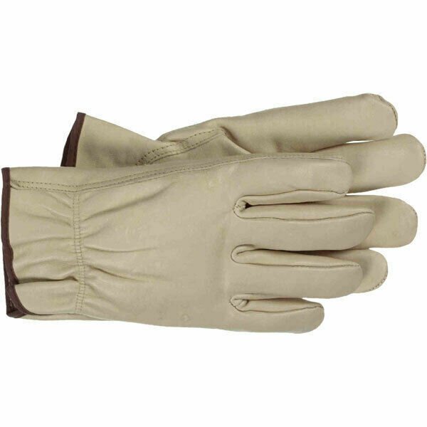 Boss LWG Leather Work Gloves Large - Grey (1 Pair)