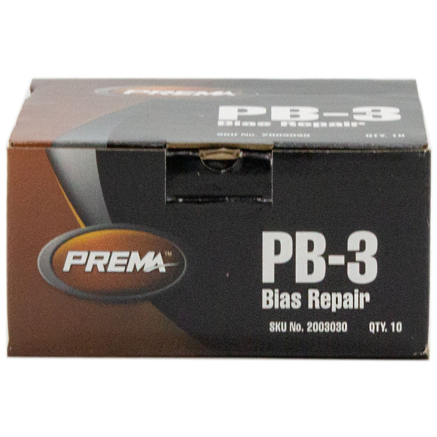Parche cuadrado para neumático diagonal de 2 capas Prema PB-3 de 3-3/4", caja de 10 unidades