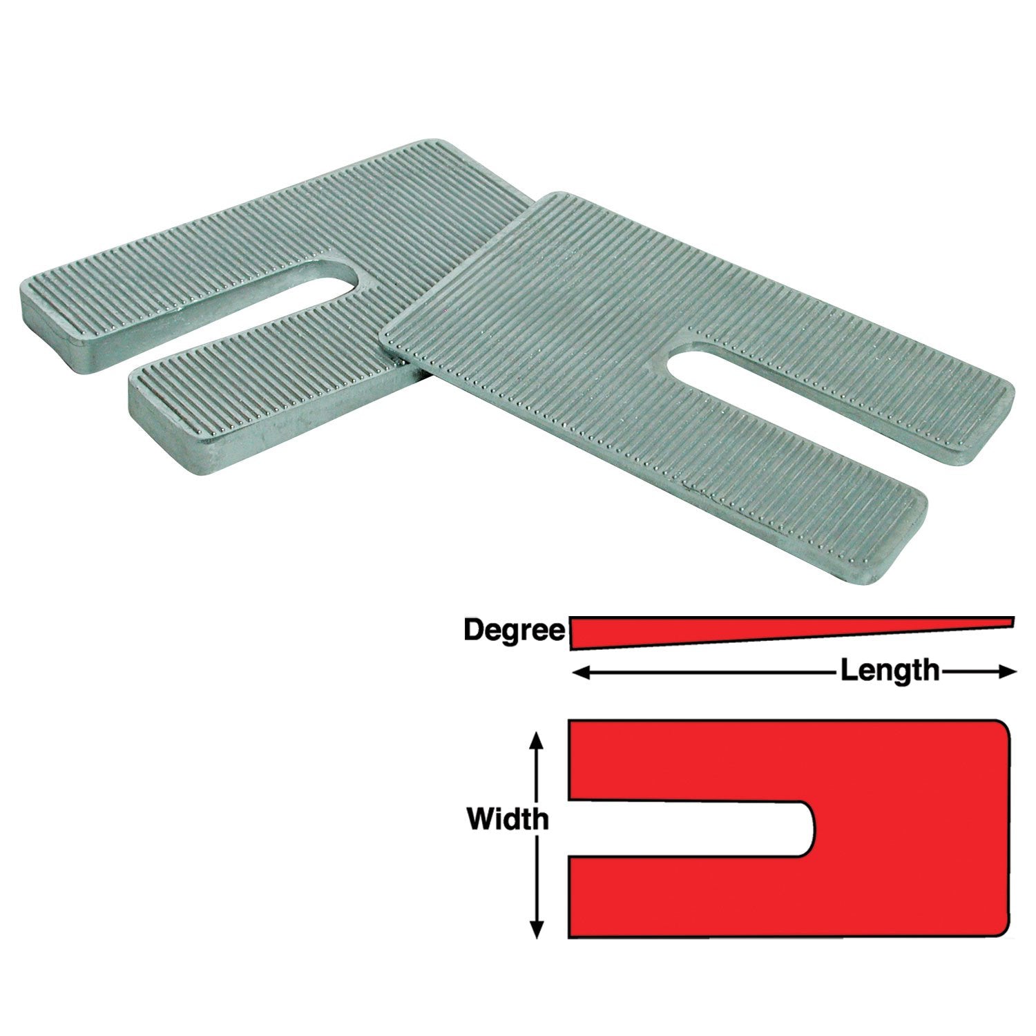 SPC 10723 Heavy Duty Zinc Alloy Truck Axle Alignment Shim - 1.5° (Box of 6)