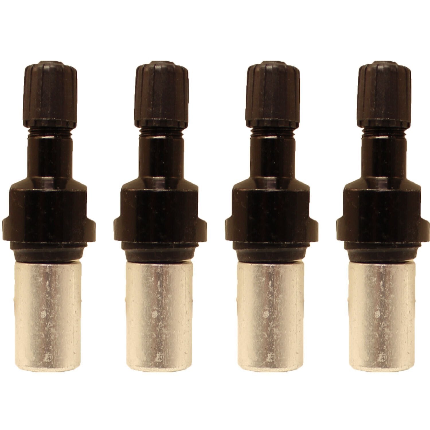 Schrader 25083-4 Black Straight Valve Assembly for 33900 EZ Sensor 4-Pack