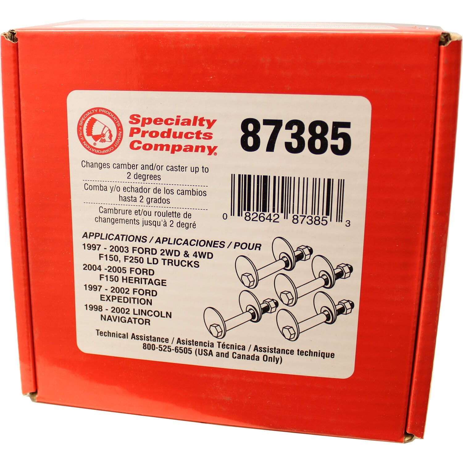 Specialty Products Company 87385 Alignment Cam Bolt Kit Front for Ford F150