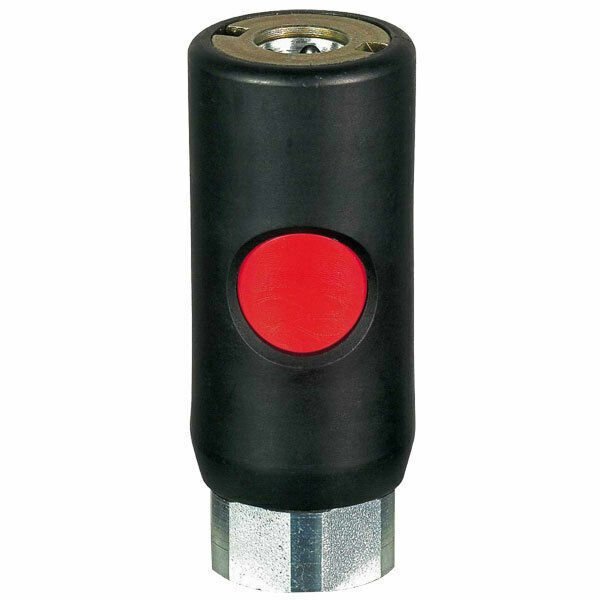 Prevost USI 081201 3/8" Safety Quick Coupler with 1/4" FPT Truflate Automotive