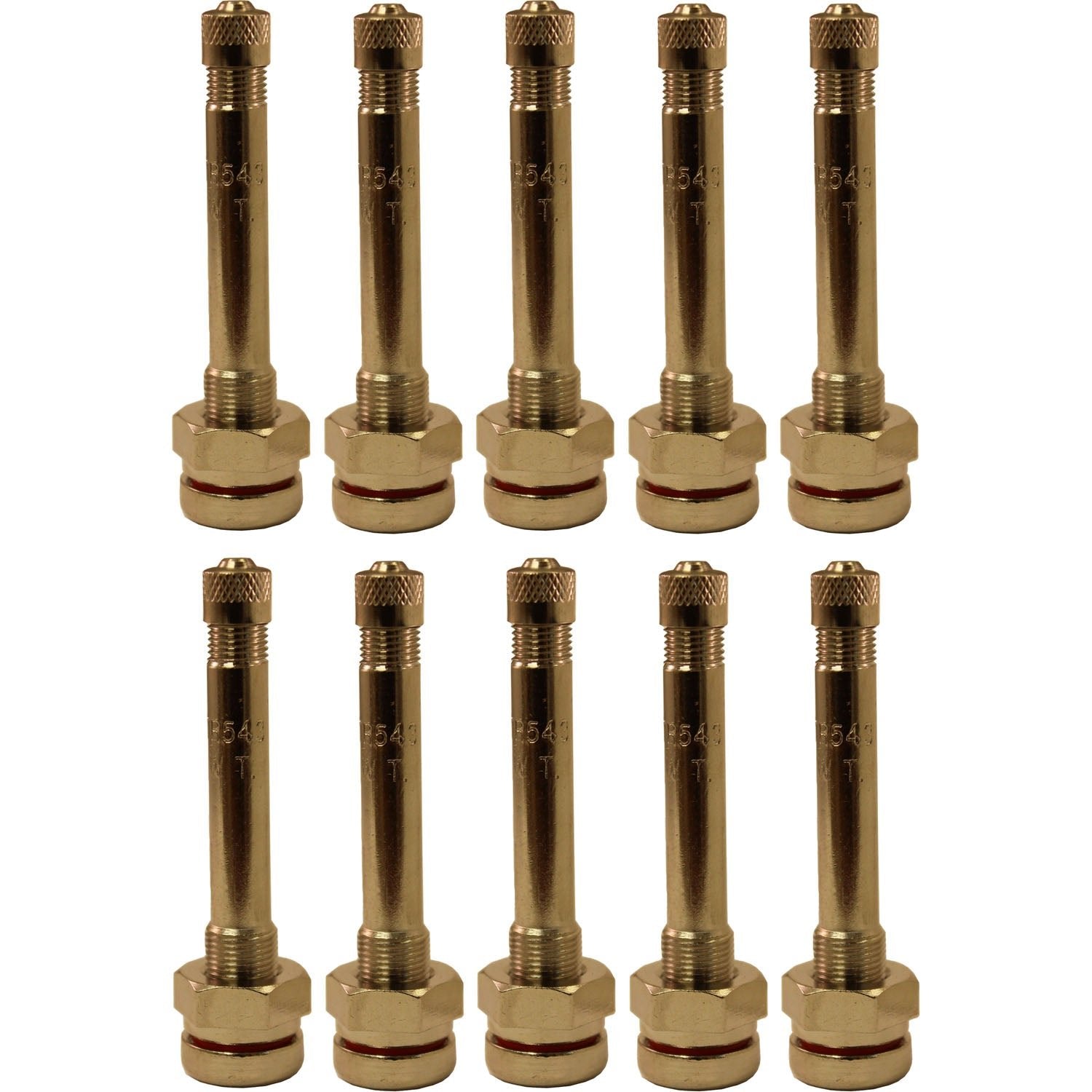 TR543 2.4" Truck Aluminum Wheel Valve Stem with O-ring Pack of 10
