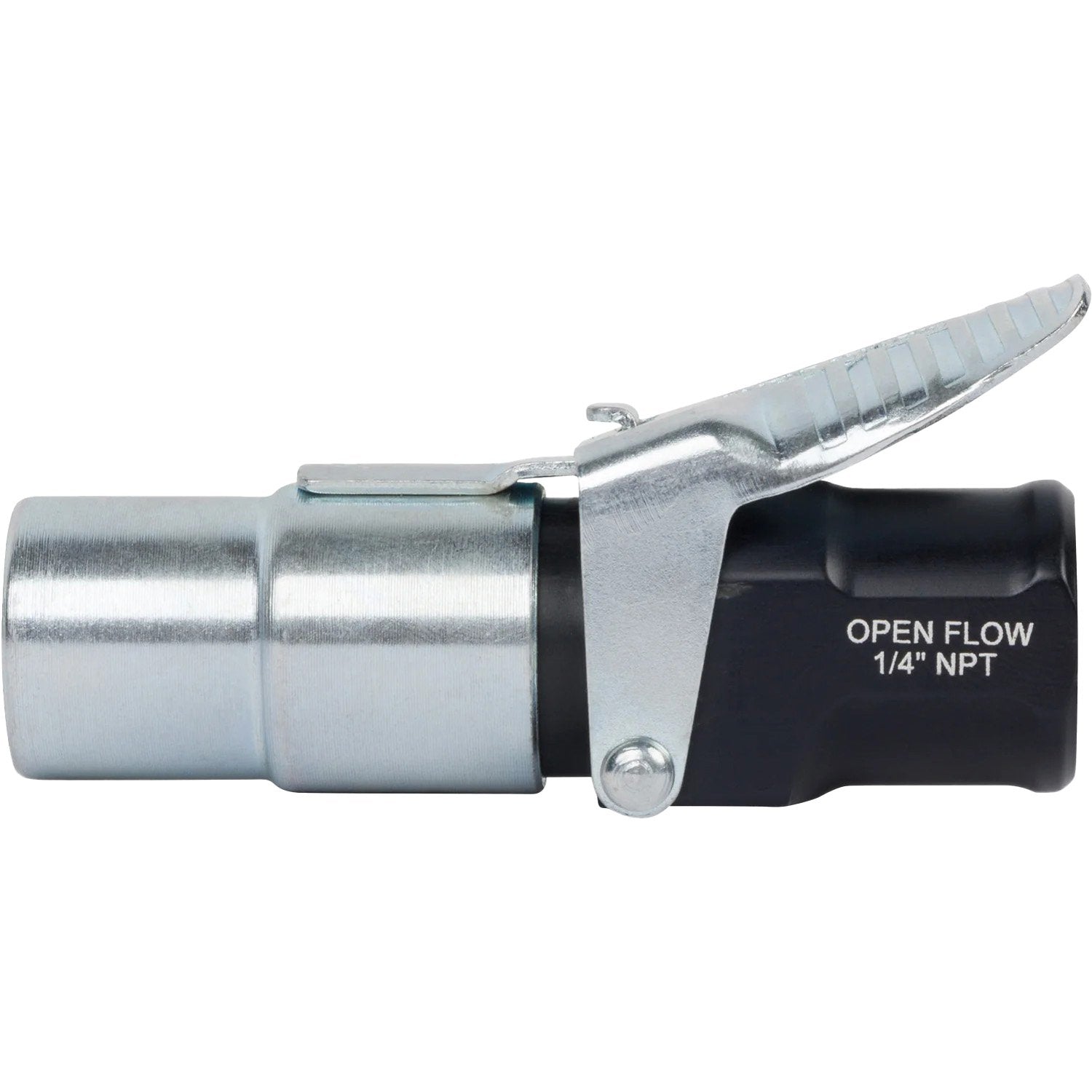 LockNFlate XL Air Chuck for Large Bore Tire Valves - Open Flow - 1/4" NPT