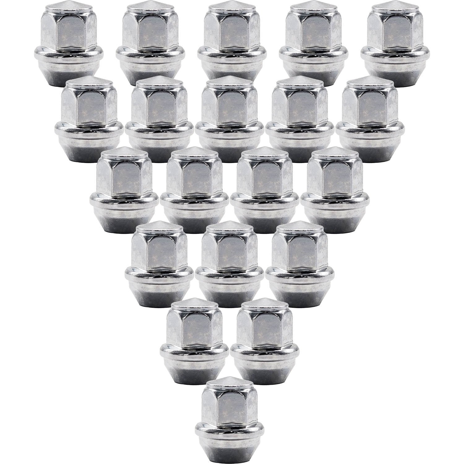 Premium Service M12x1.50 Bulge Acorn 13/16" Hex Wheel Lug Nut Pack of 20