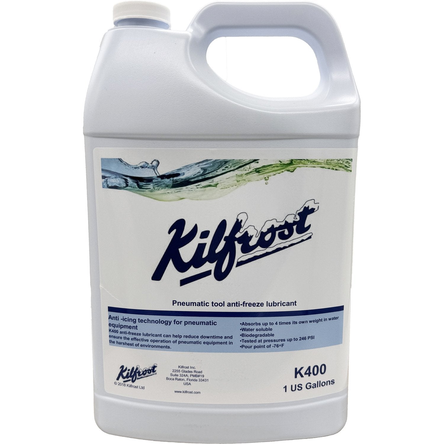 Kilfrost K400 Pneumatic Anti-Freeze Air Line and Tool Lubricant - 1 Gallon
