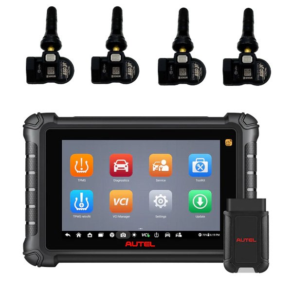 Autel TS900 tablet and 80 MX1 TPMS Sensors