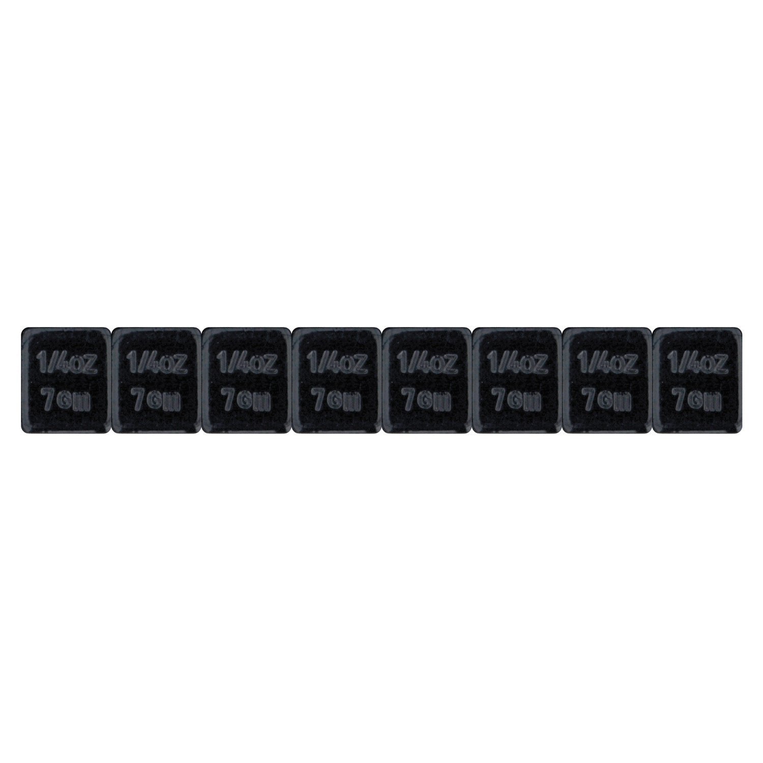 Ascot 484-37026 Black Steel Adhesive Wheel Weight 0.25 oz. 3/4" - 30 Pieces