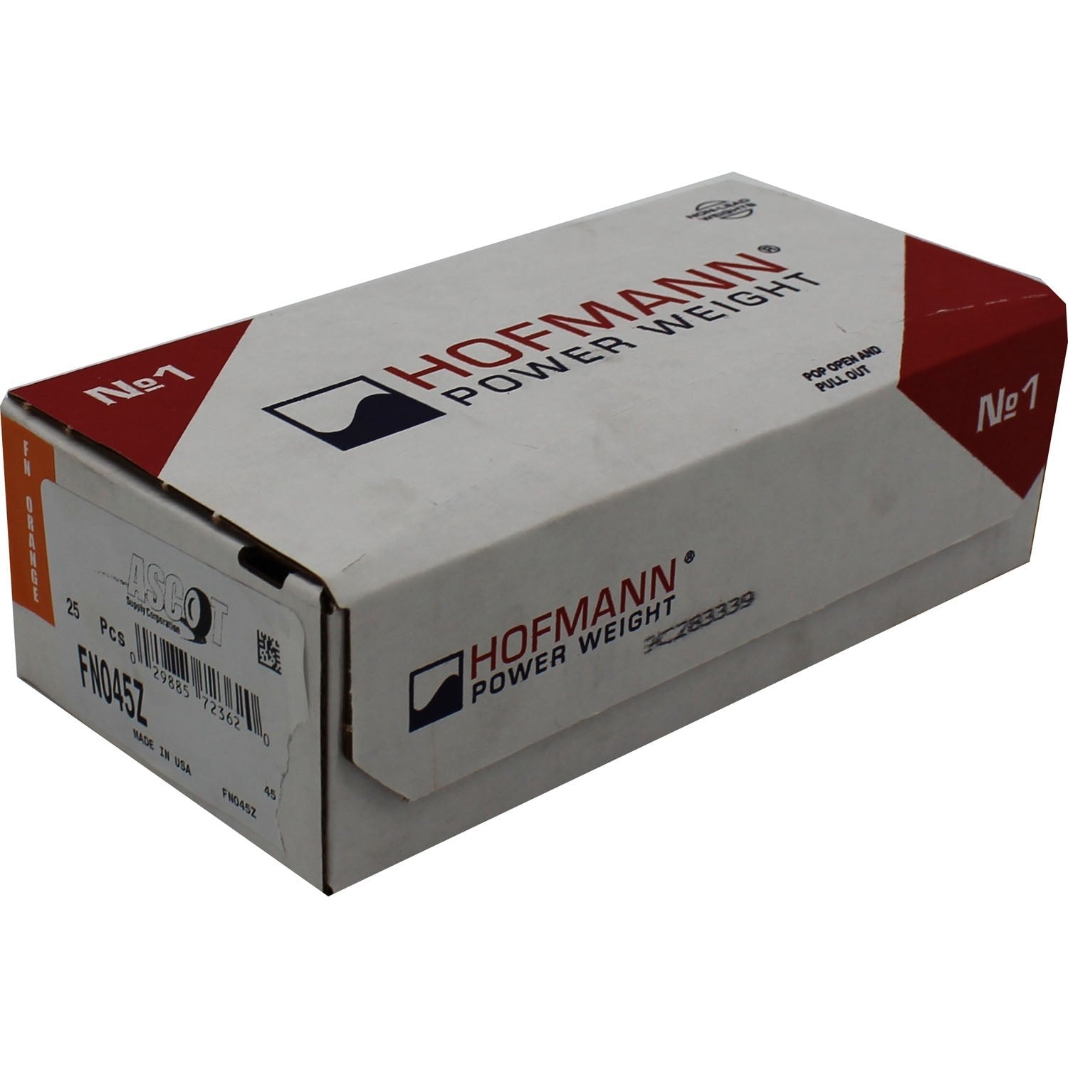 Perfect Equipment FN045Z Coated Zinc Wheel Weight 45gm - Box of 25