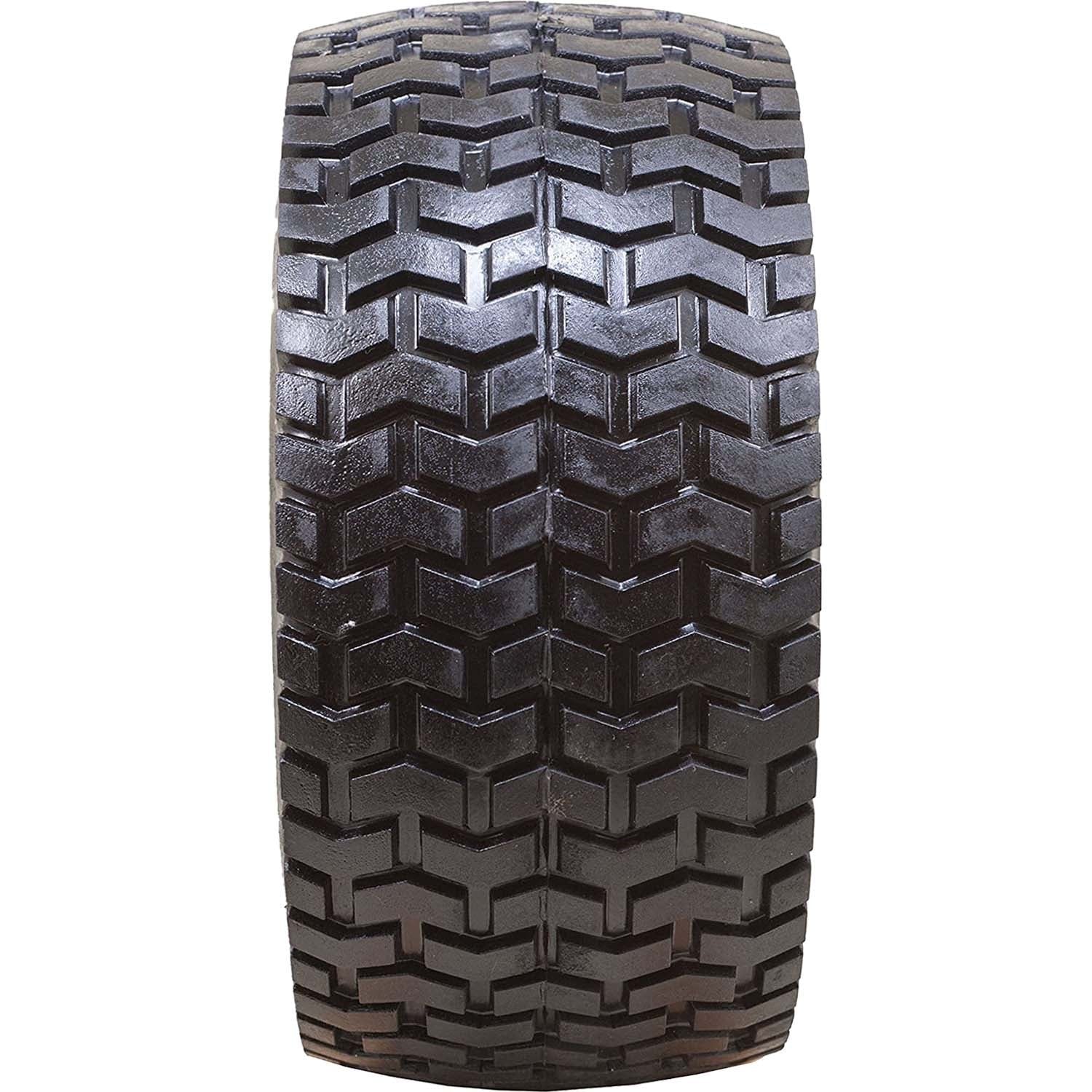 Marathon 30426 Flat Free Turf Lawn and Garden Tire on Rim 15x6.50-6 Pack of 2