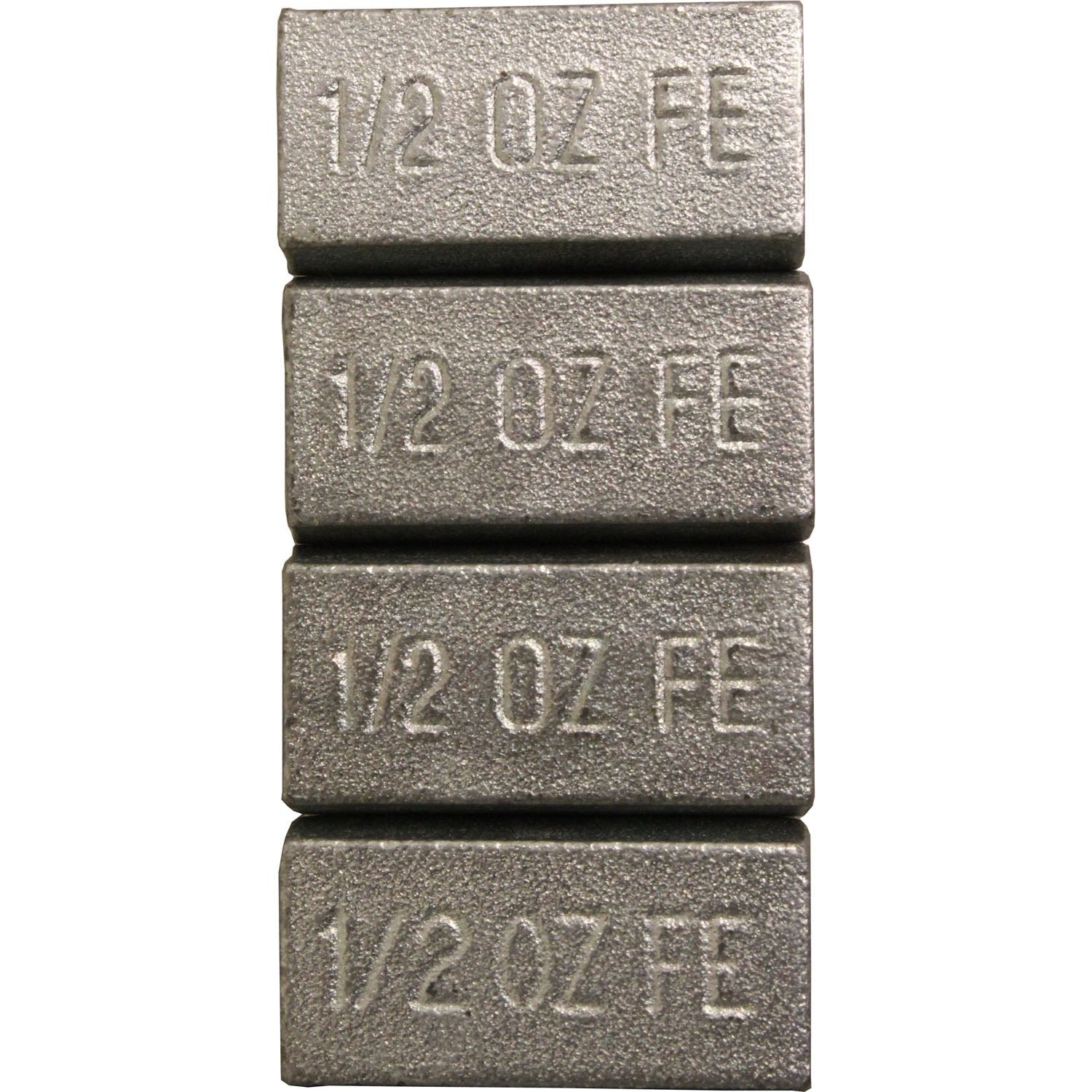 Perfect Equipment 300360STR Steel Adhesive Wheel Weight 0.50 oz. 1" - 640 Pieces