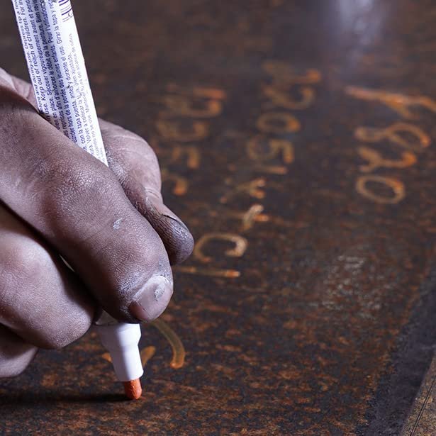 Markal Valve Action Liquid Paint Marker with 1/8" Bullet Tip - White Pack of 12