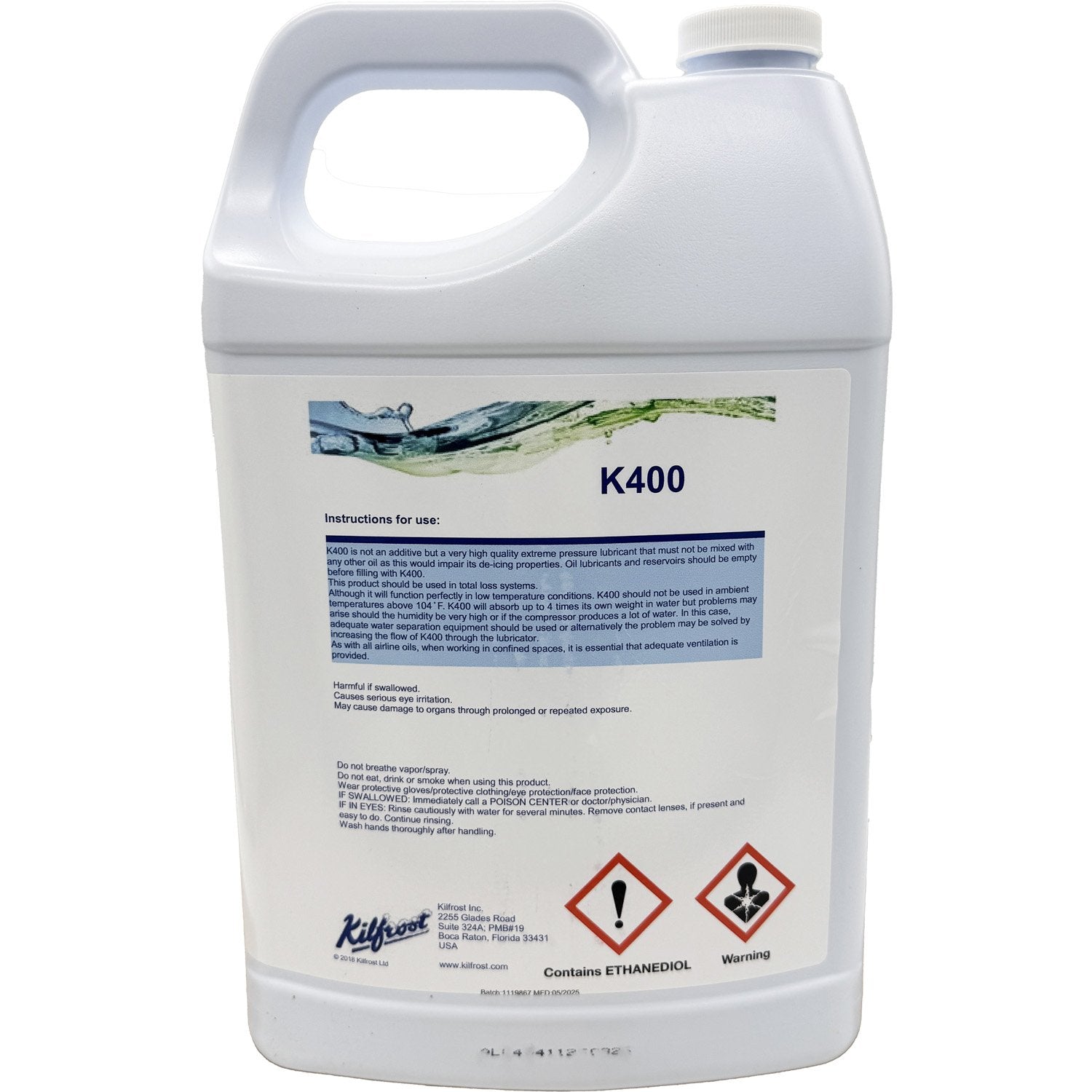 Kilfrost K400 Pneumatic Anti-Freeze Air Line and Tool Lubricant - 1 Gallon