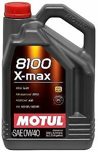 Motul 8100 X-Max Synthetic Motor Oil 0W40 - 5 Liter