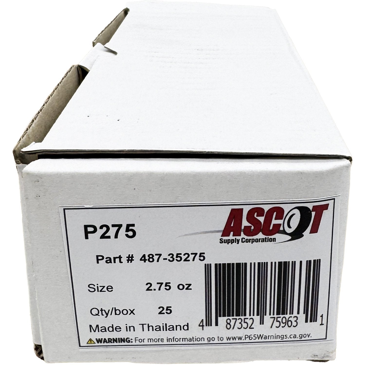 Ascot P Style Uncoated Lead Clip-On Wheel Weight 2.75oz - Box of 25