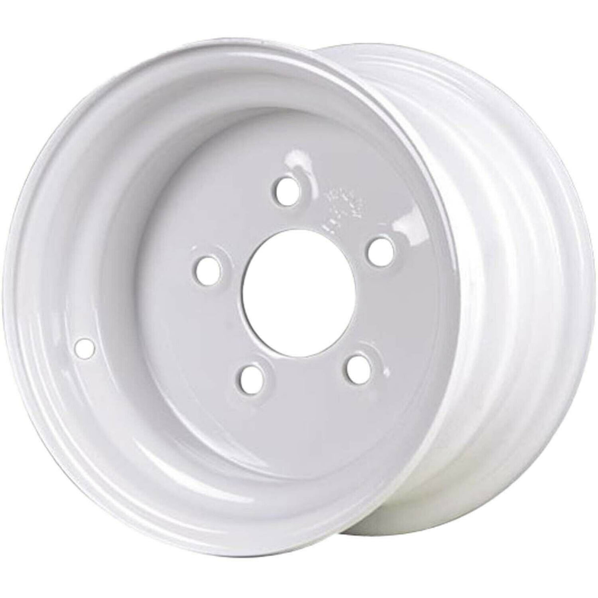 Premium Service 10x6 5 on 4.5 Steel Wheel - White 900 lb Load Capacity