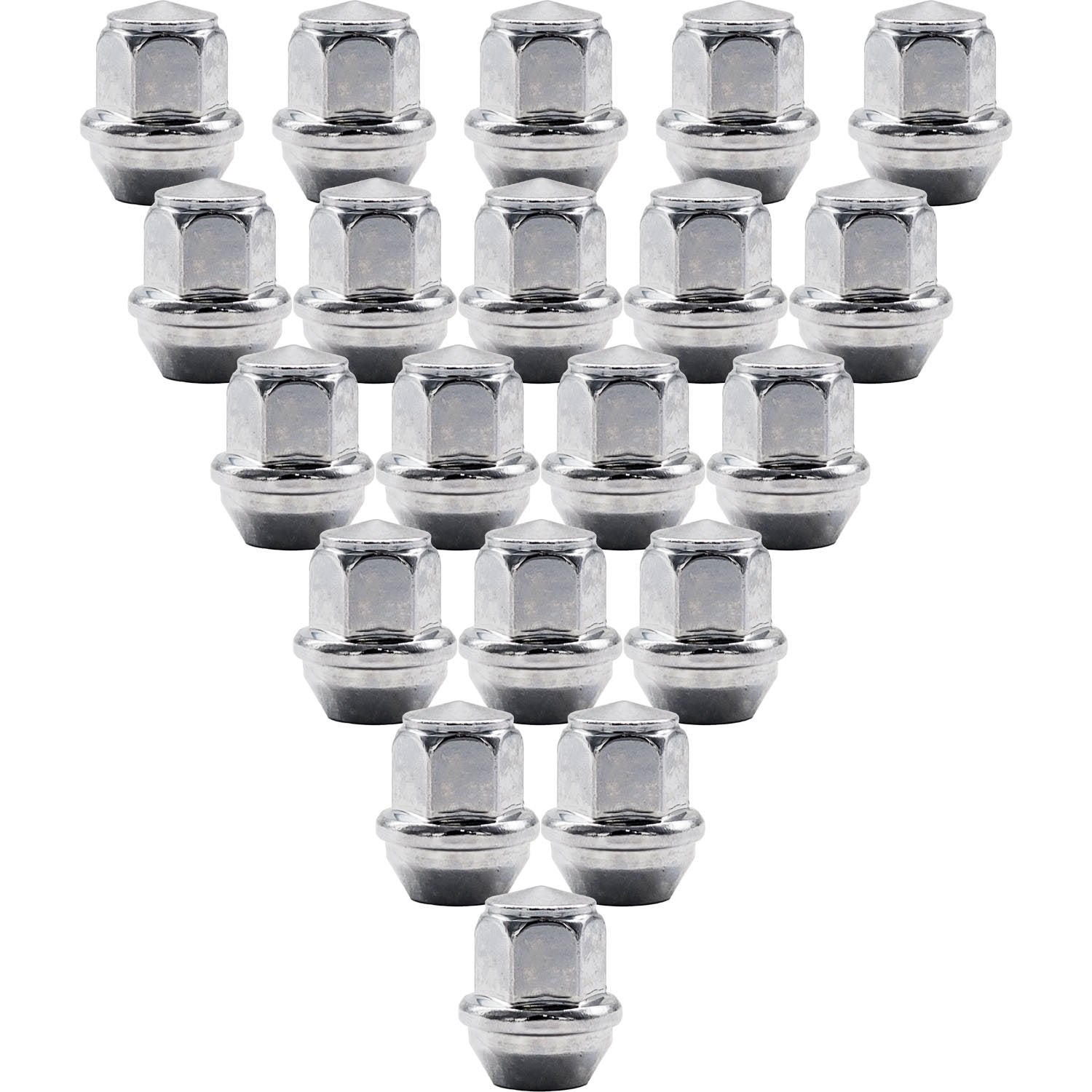 Premium Service M12x1.50 Bulge Acorn 13/16" Hex Wheel Lug Nut Pack of 20