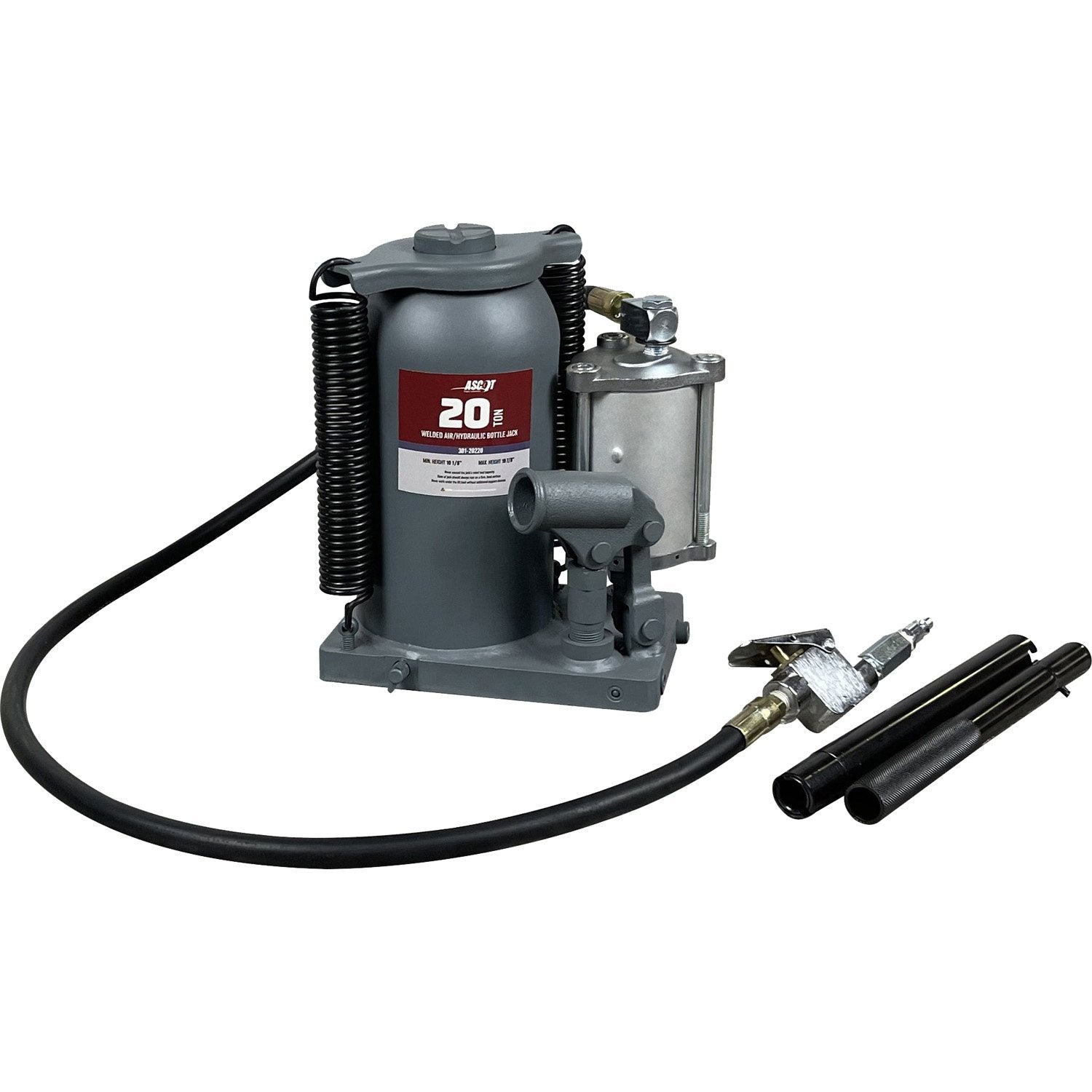 Ascot Professional 20 Ton Air/Hydraulic Bottle Jack