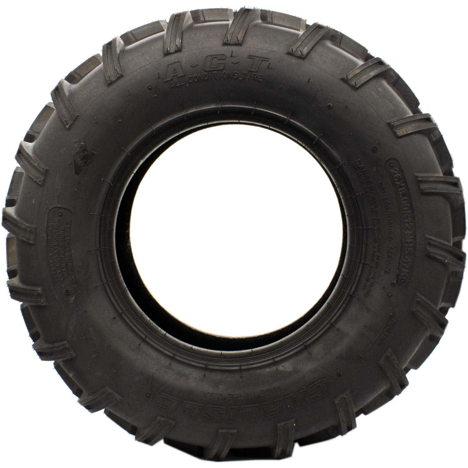 Carlisle ACT HD ATV Tire 6ply 25x8R12 NHS TL