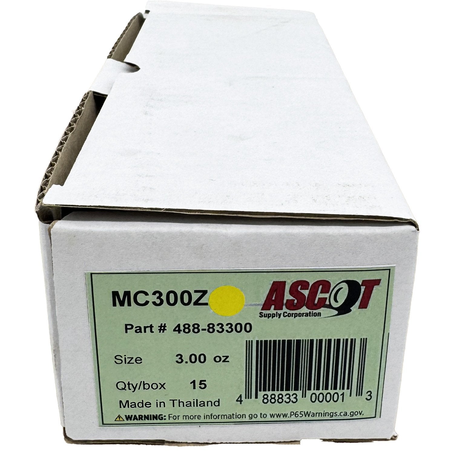 Ascot MC Style Coated Zinc Clip-On Wheel Weight 3.00oz - Box of 15