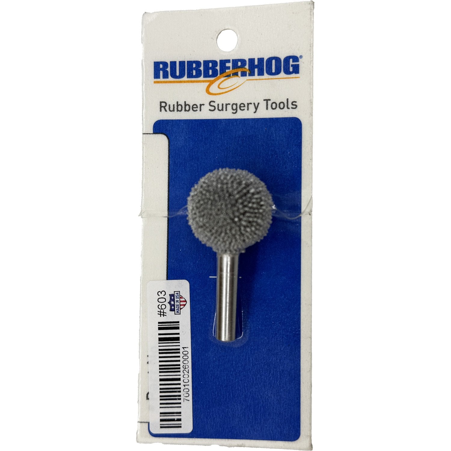 Rubberhog 7/8" Buffing Sphere Course 330 SSG 1/4" Shaft