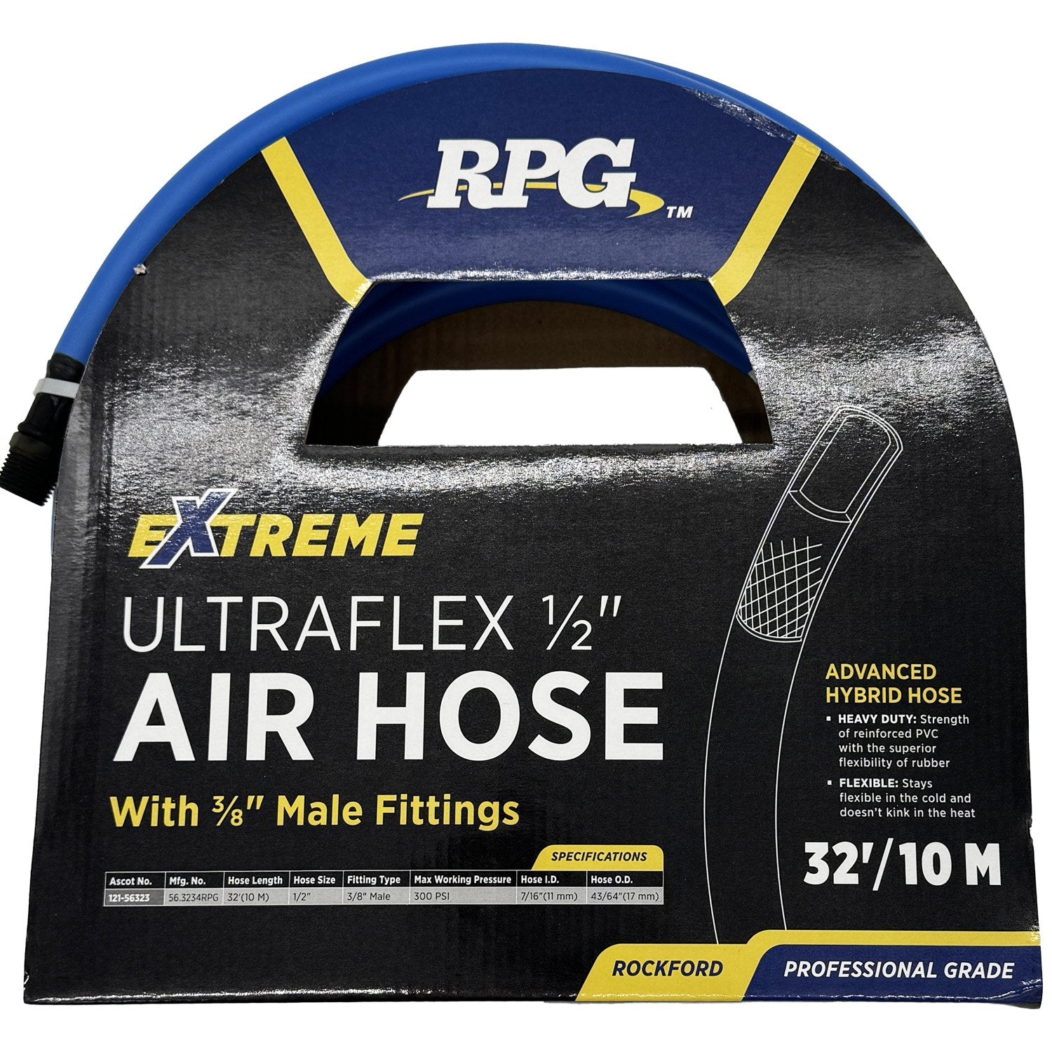 RPG Extreme Ultraflex Air Hose 11mm ID x 10M (32 ft) with 3/8" Ends