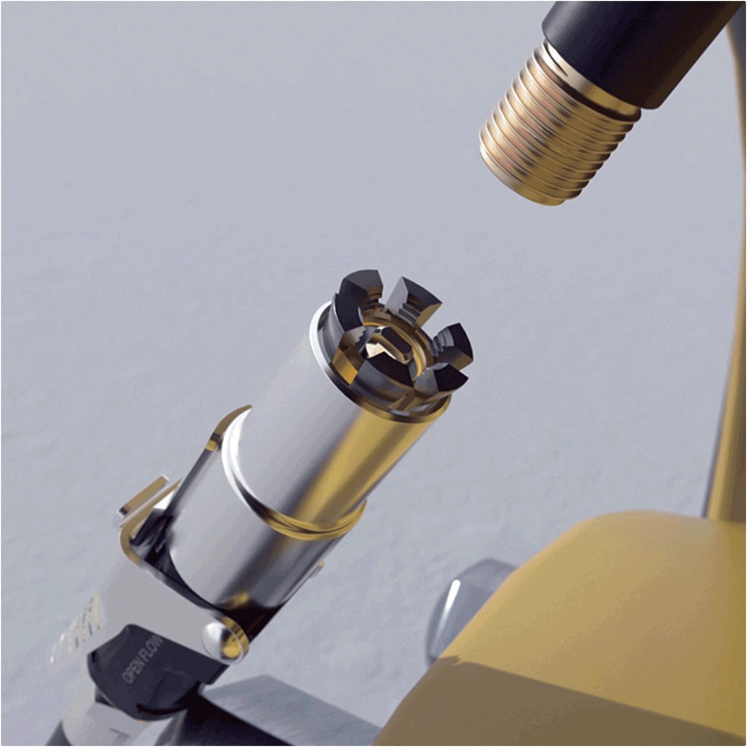 LockNFlate 90 Degree Locking Air Chuck 150PSI - Closed Flow - 1/4" NPT