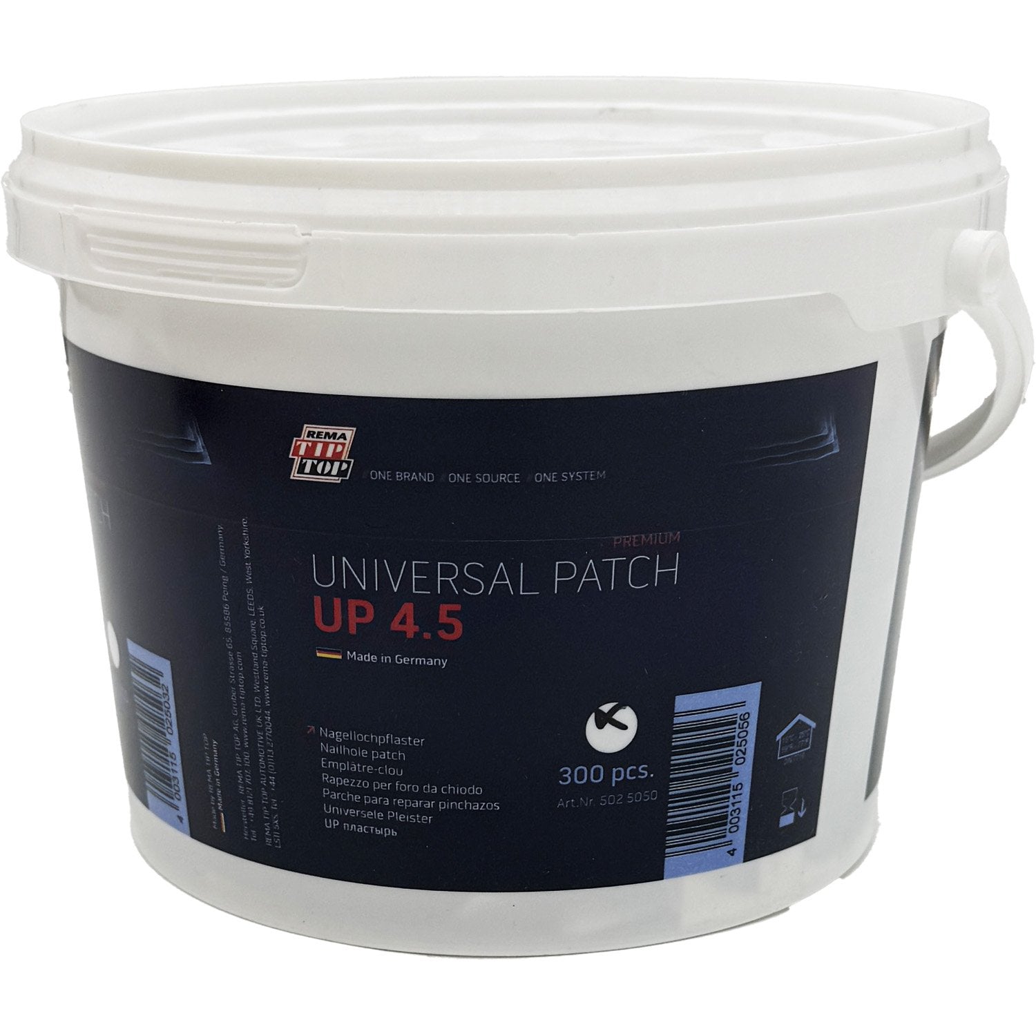 REMA TIP TOP UP4.5-P Universal Tire Repair Patch 1-7/16" - Pail of 300