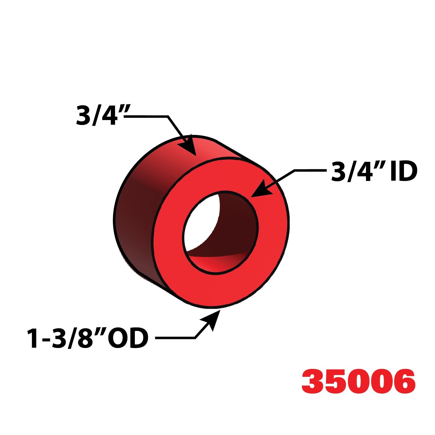 SPC Performance 35006 Kenworth Airglide 3/4" Tandem Alignment Shim - Pack of 6