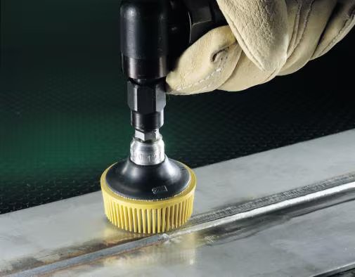 3M 07525 Scotch-Brite Roloc Bristle Disc 2 in 80 Grade Yellow 1 Disc