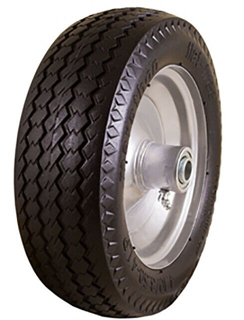 Marathon 30031 Flat Free Sawtooth Utility Tire on Rim 4.10/3.50-4 Pack of 2