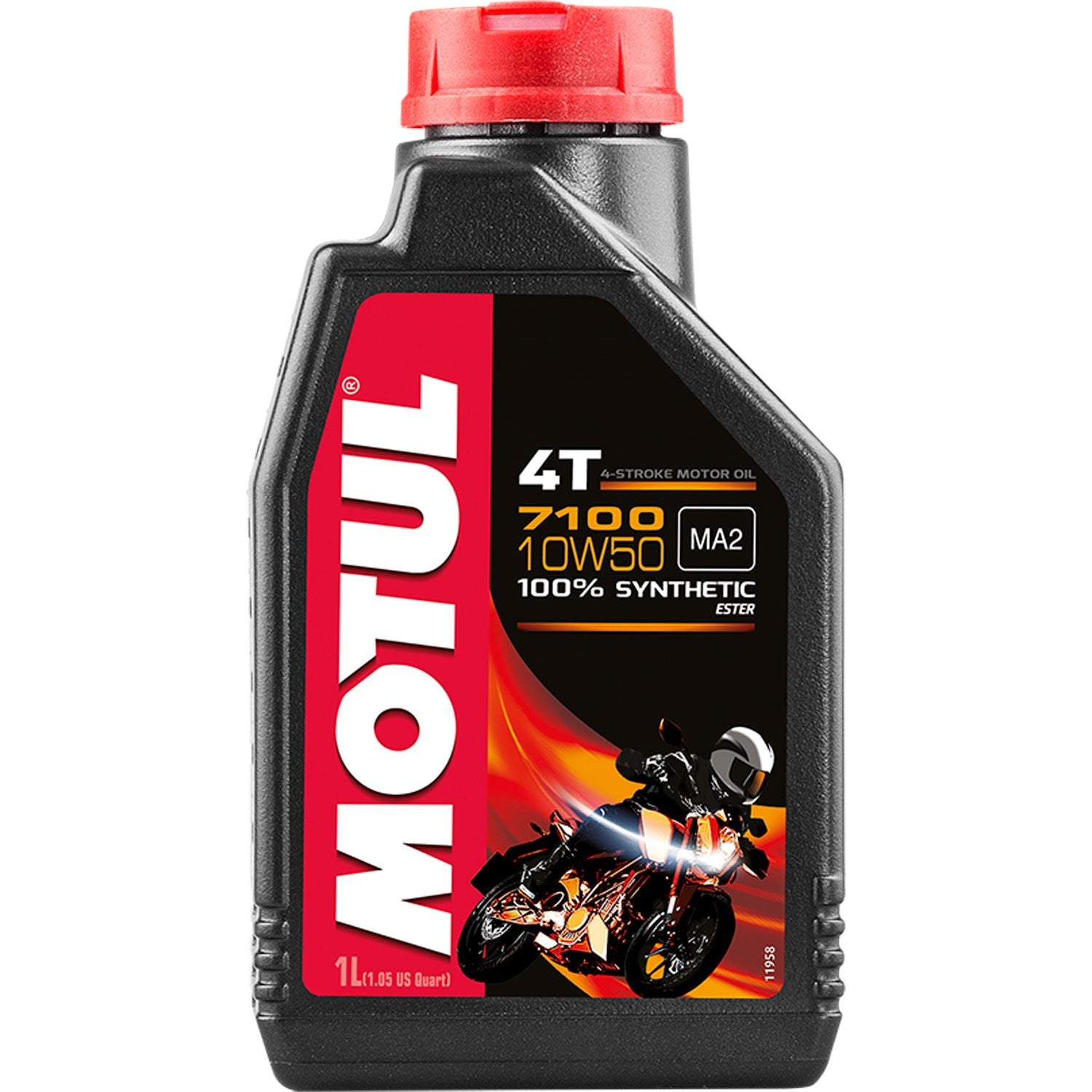 Motul 7100 4T 100% Synthetic Motor Oil 10W50 - 1 Liter