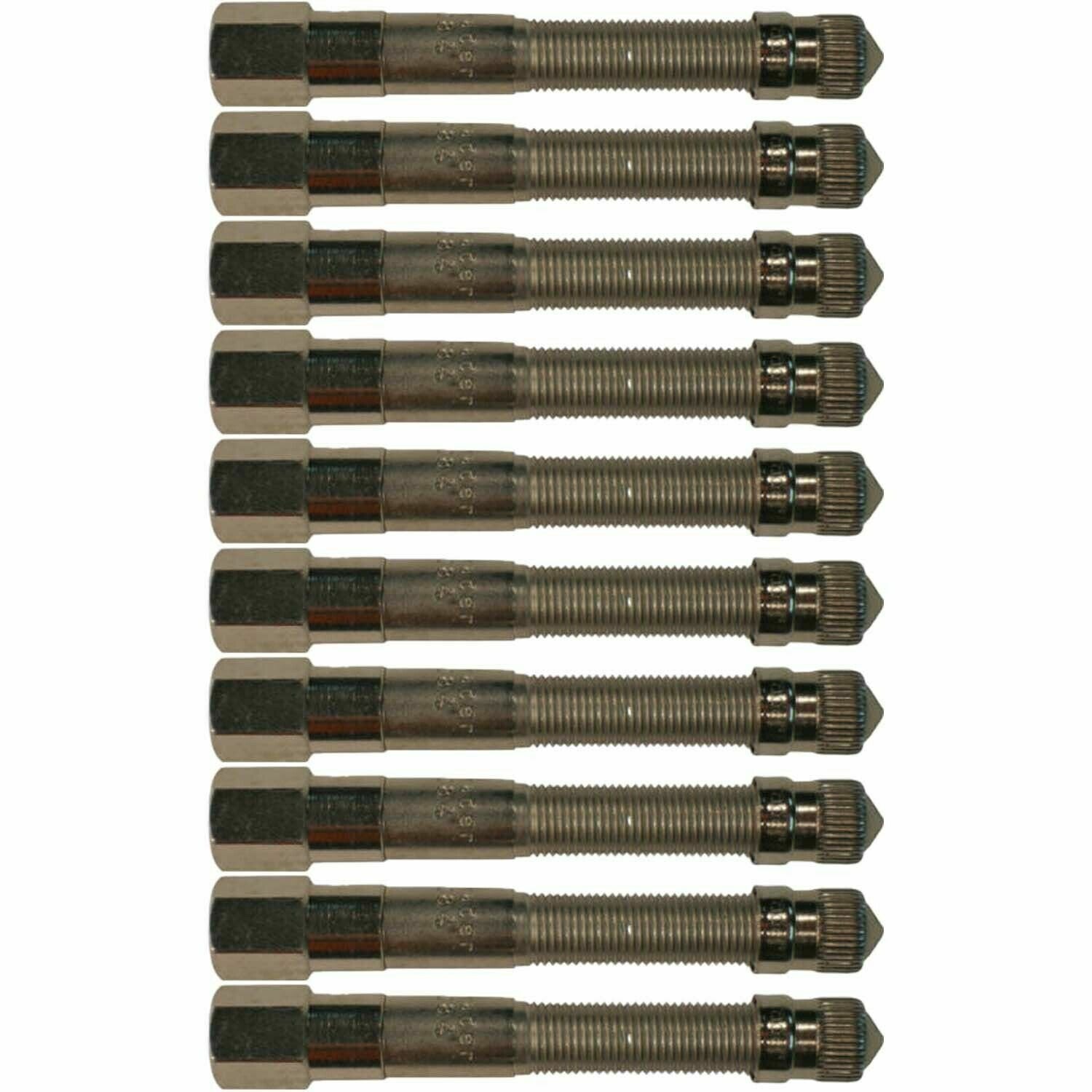 Schrader 4430 4-1/8" Metal Truck Valve Extension Pack of 10