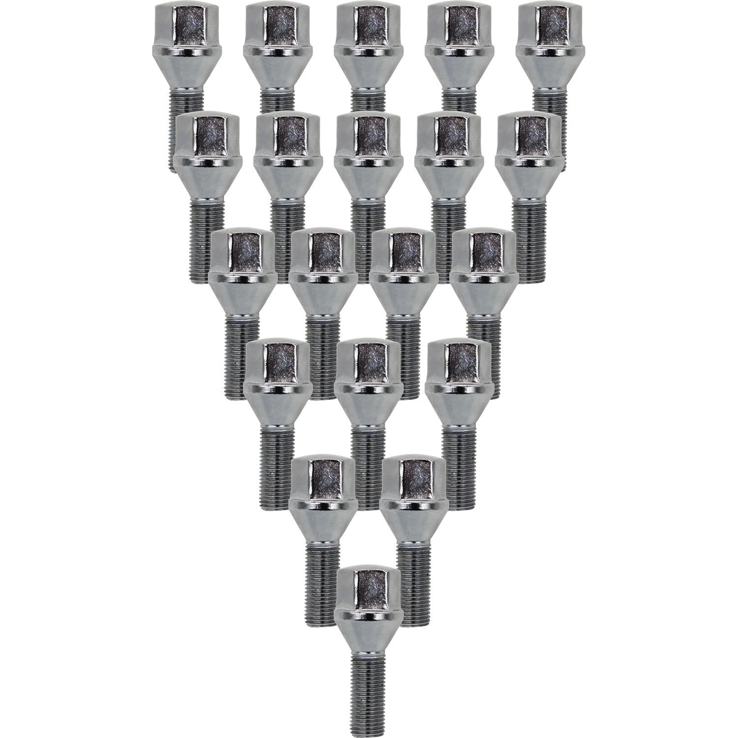 Premium Service M12x1.25 Cone Lug Bolt 19mm Hex Wheel Lug Nut Pack of 20