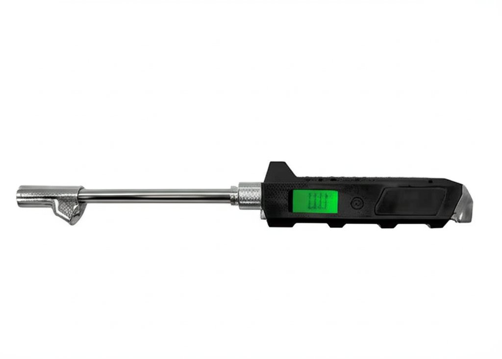 12" Heavy-Duty Digital Dual-Head Tire Pressure Gauge 0-230 PSI