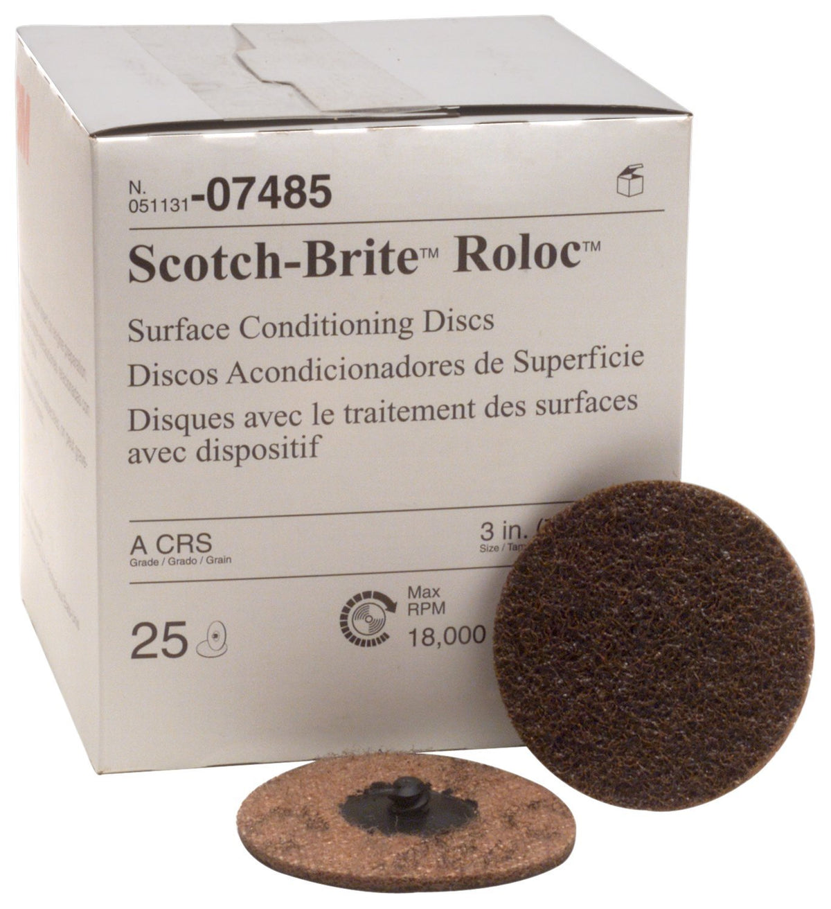 3M 07485 Scotch-Brite Roloc Surface Conditioning Disc 3 in Coarse