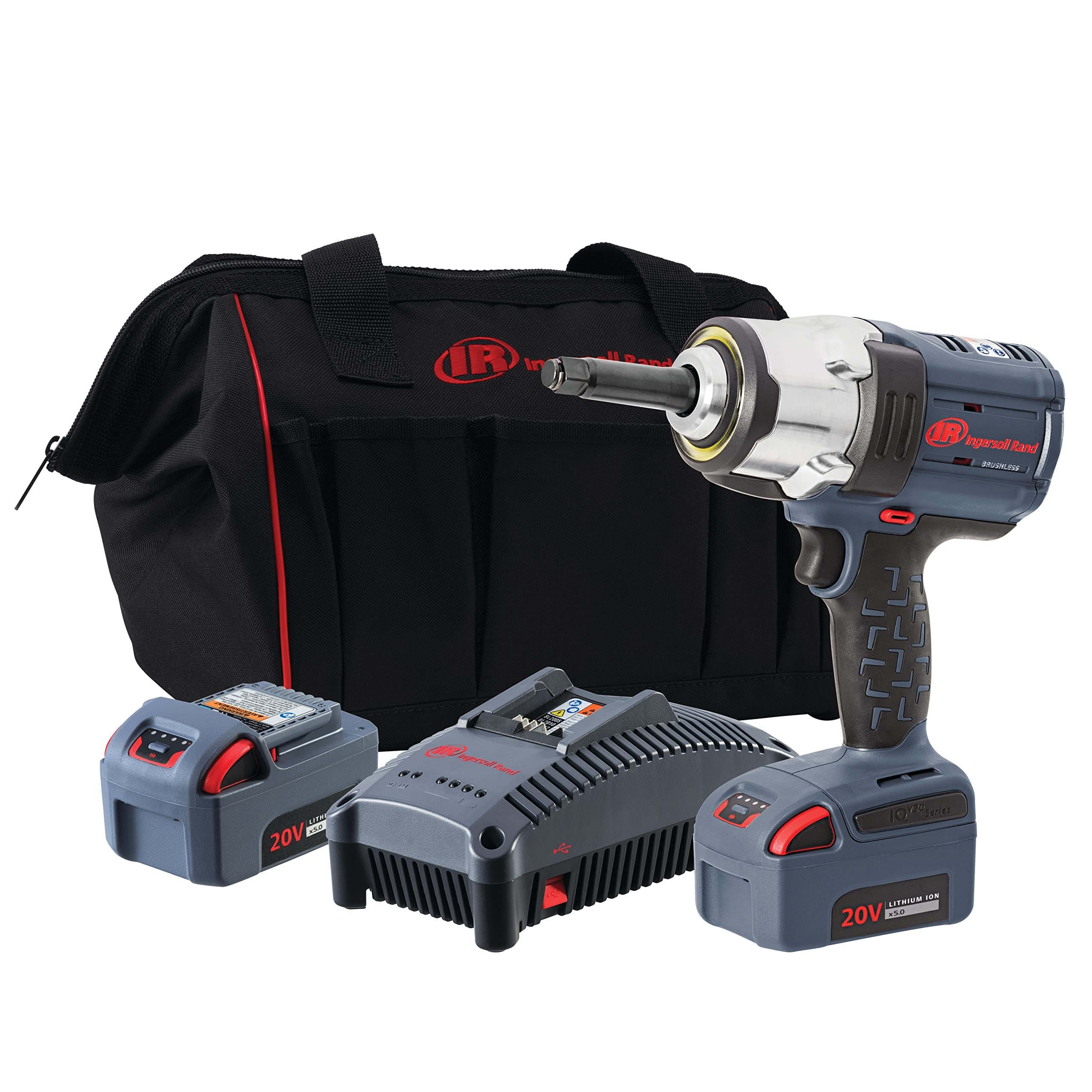 Ingersoll Rand W7252-K22 20V High-torque 1/2" Cordless Impact Wrench Kit