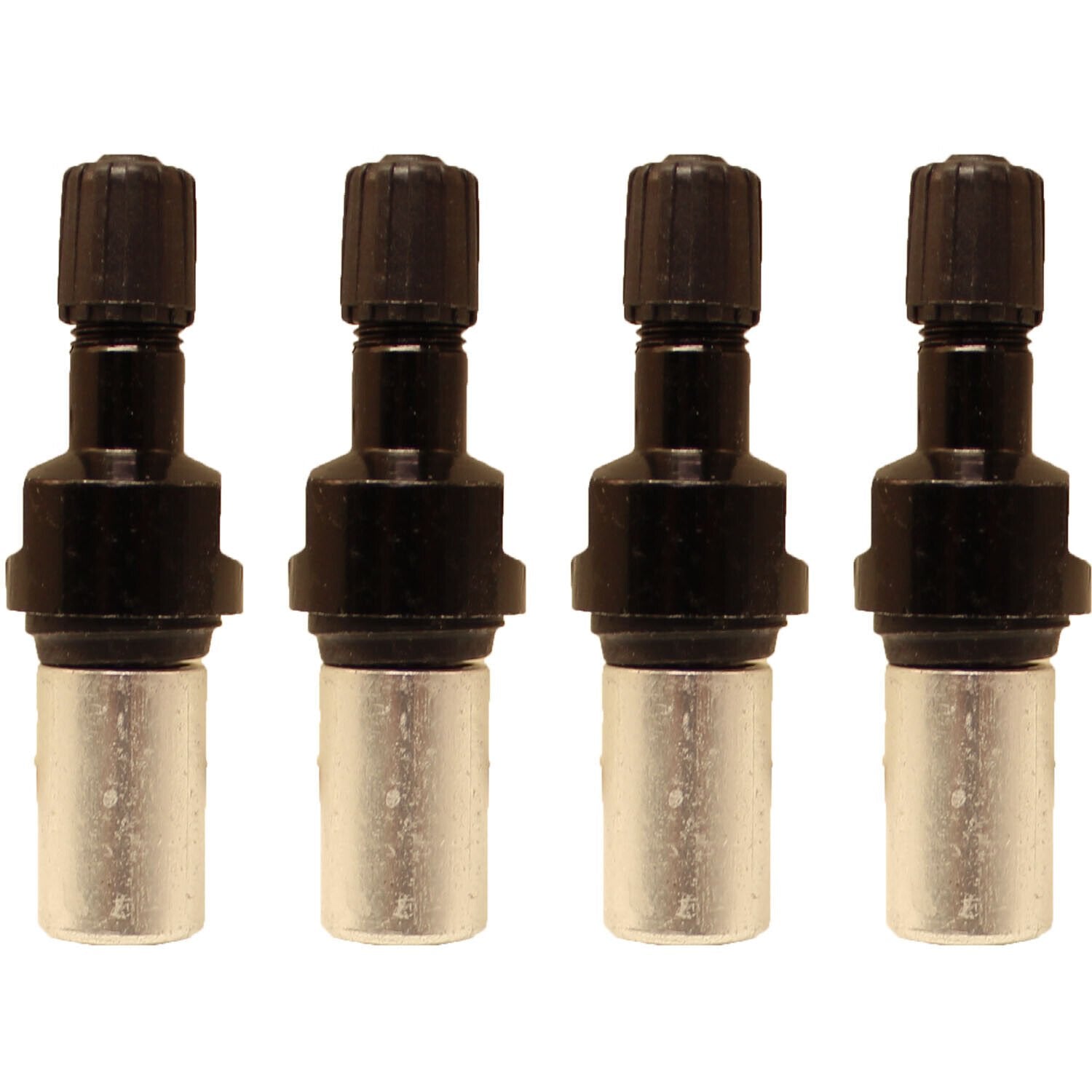 Schrader 25083-4 Black Straight Valve Assembly for 33900 EZ Sensor 4-Pack