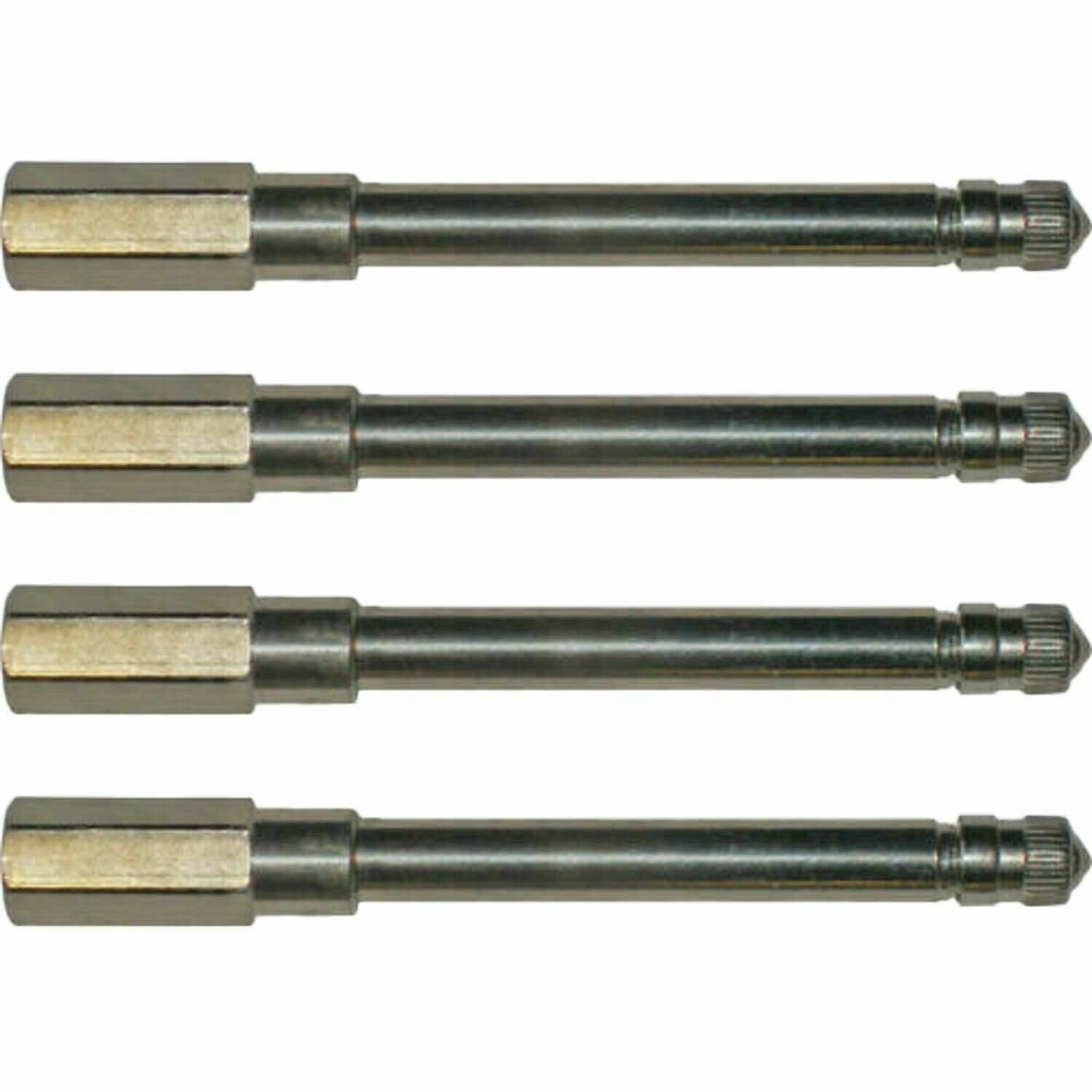 Schrader 7382 5-1/16" Metal Truck Valve Extension Pack of 4