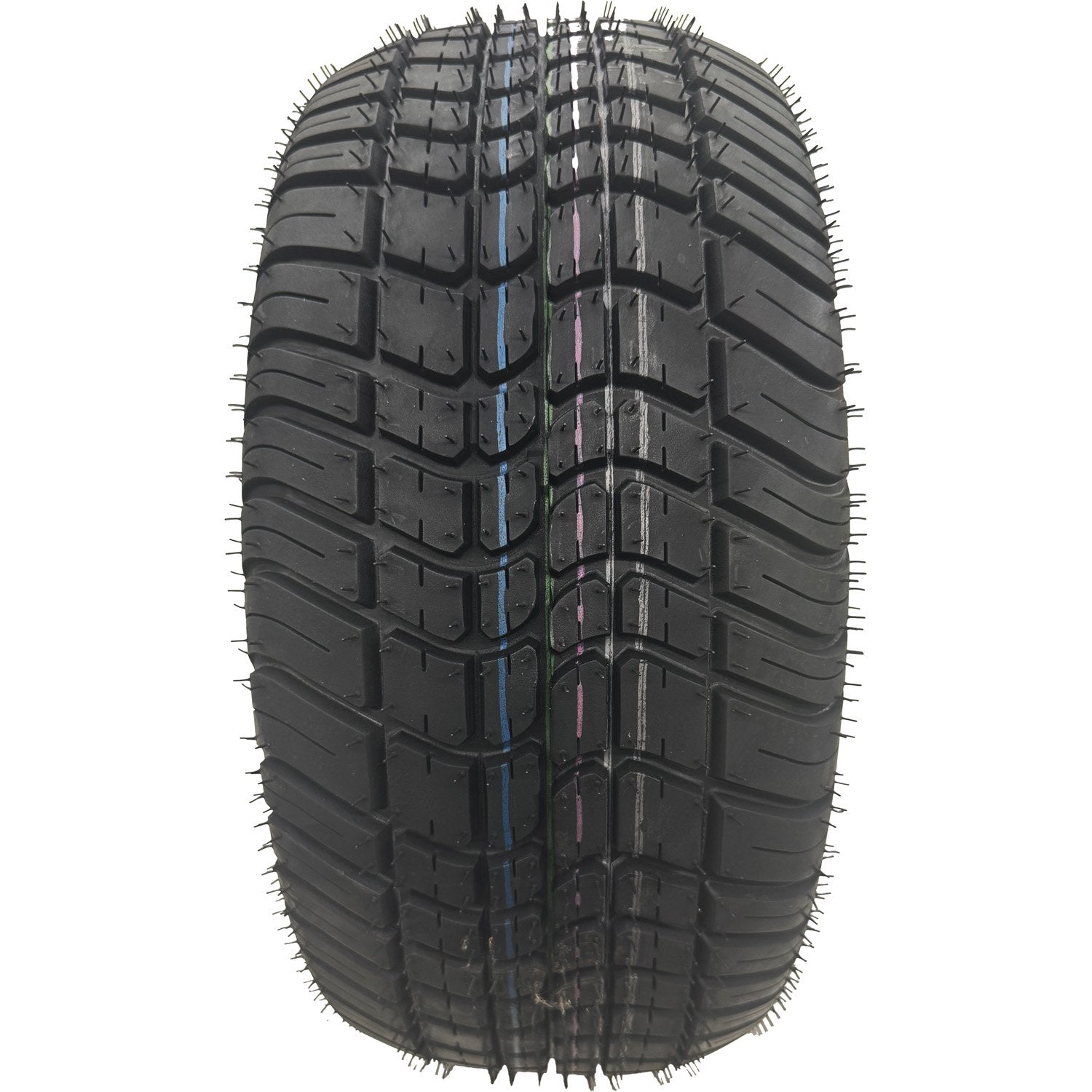 Golf Cart Tire & Wheel Assembly 205/50-10 4 Ply Kenda Pro Tour on 4 on 4 White Wheel