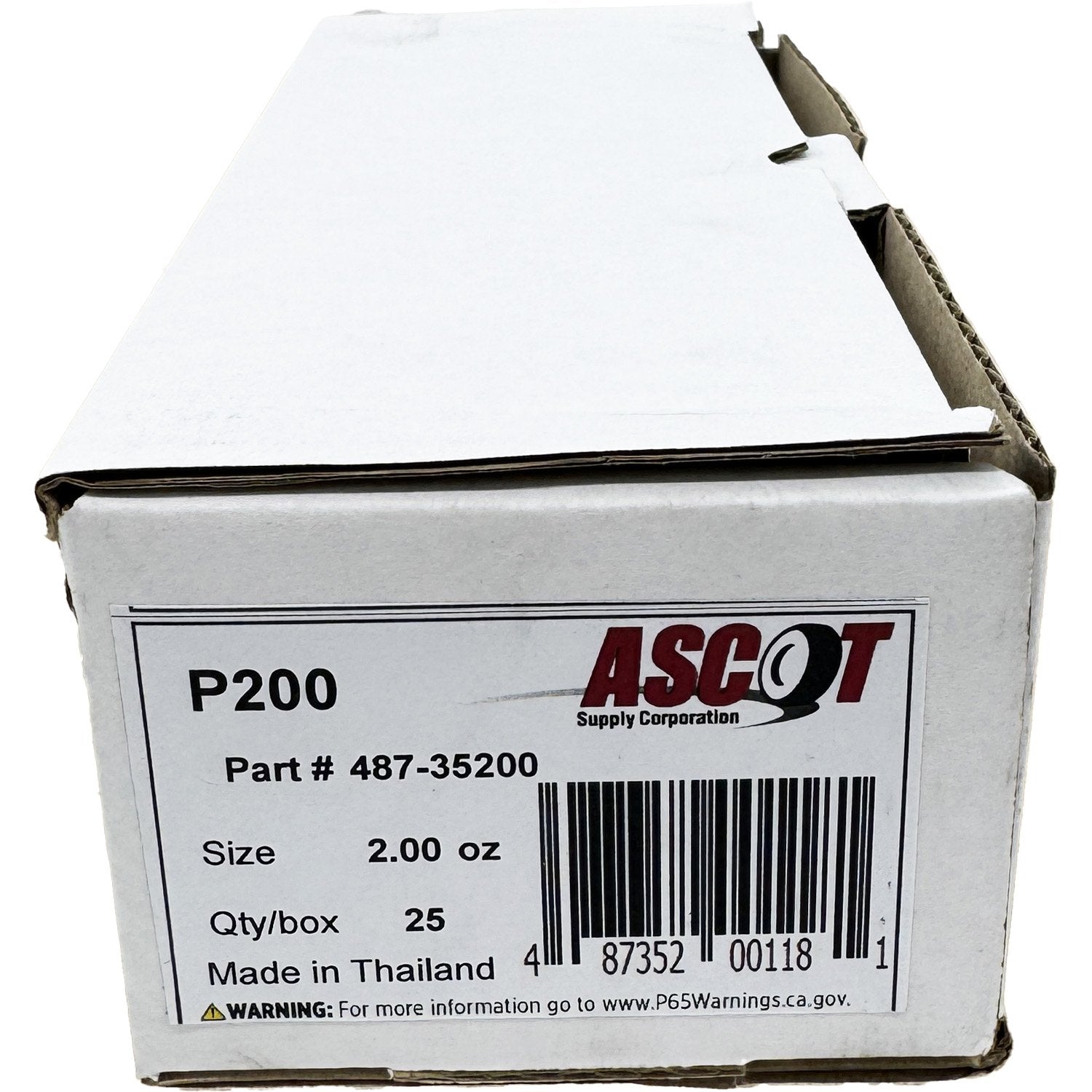 Ascot P Style Uncoated Lead Clip-On Wheel Weight 2.00oz - Box of 25