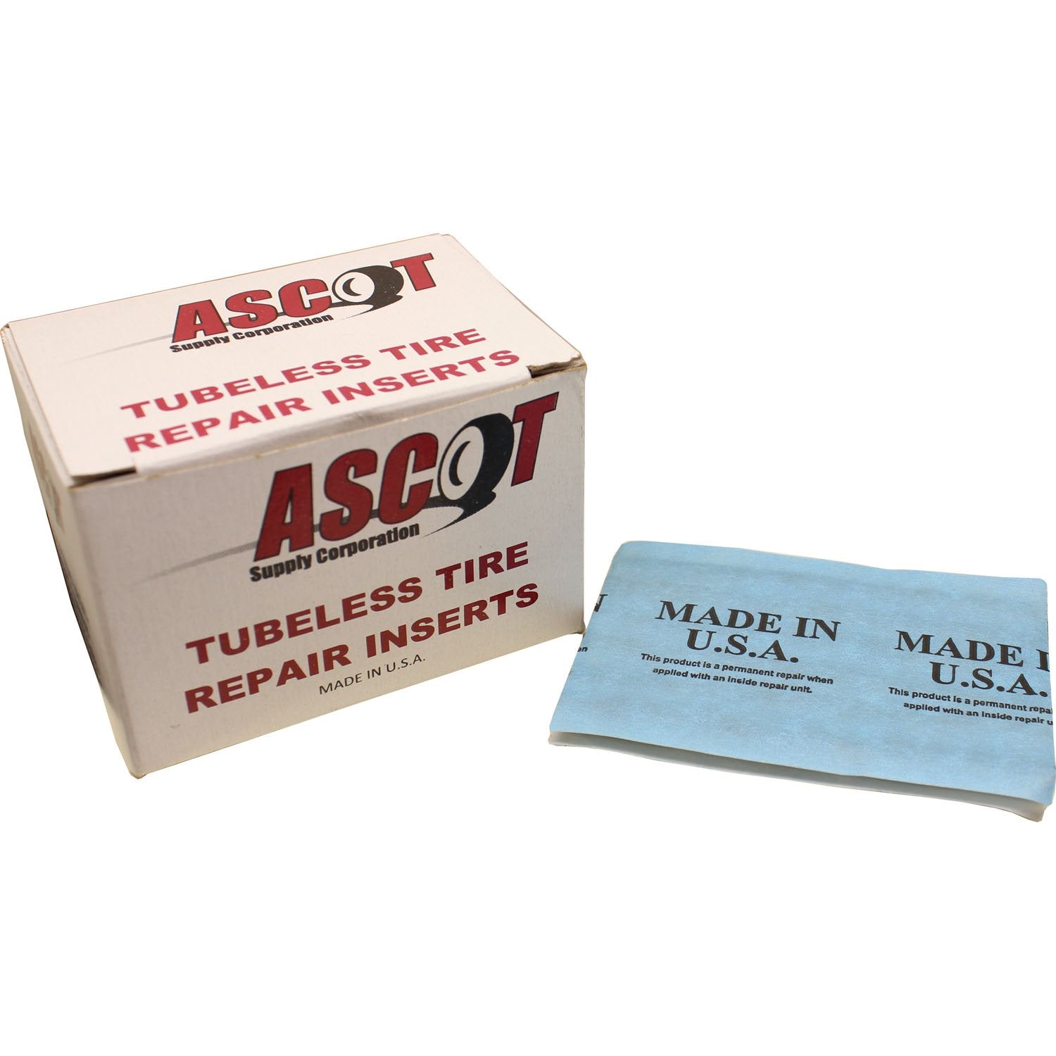 Ascot 4" Brown Tubeless Tire Repair Inserts Box of 60