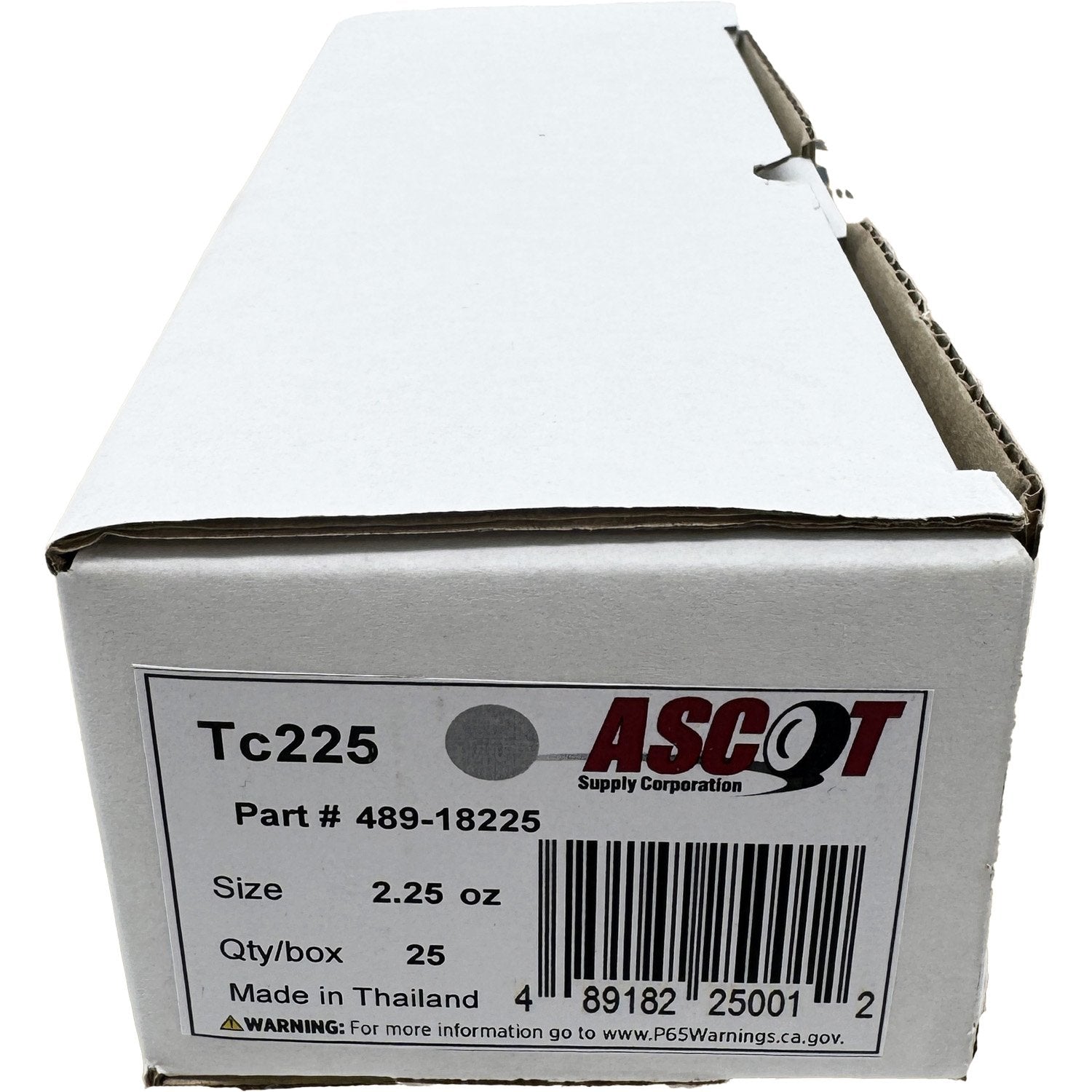 Ascot T Style Coated Lead Clip-On Wheel Weight 2.25oz - Box of 25