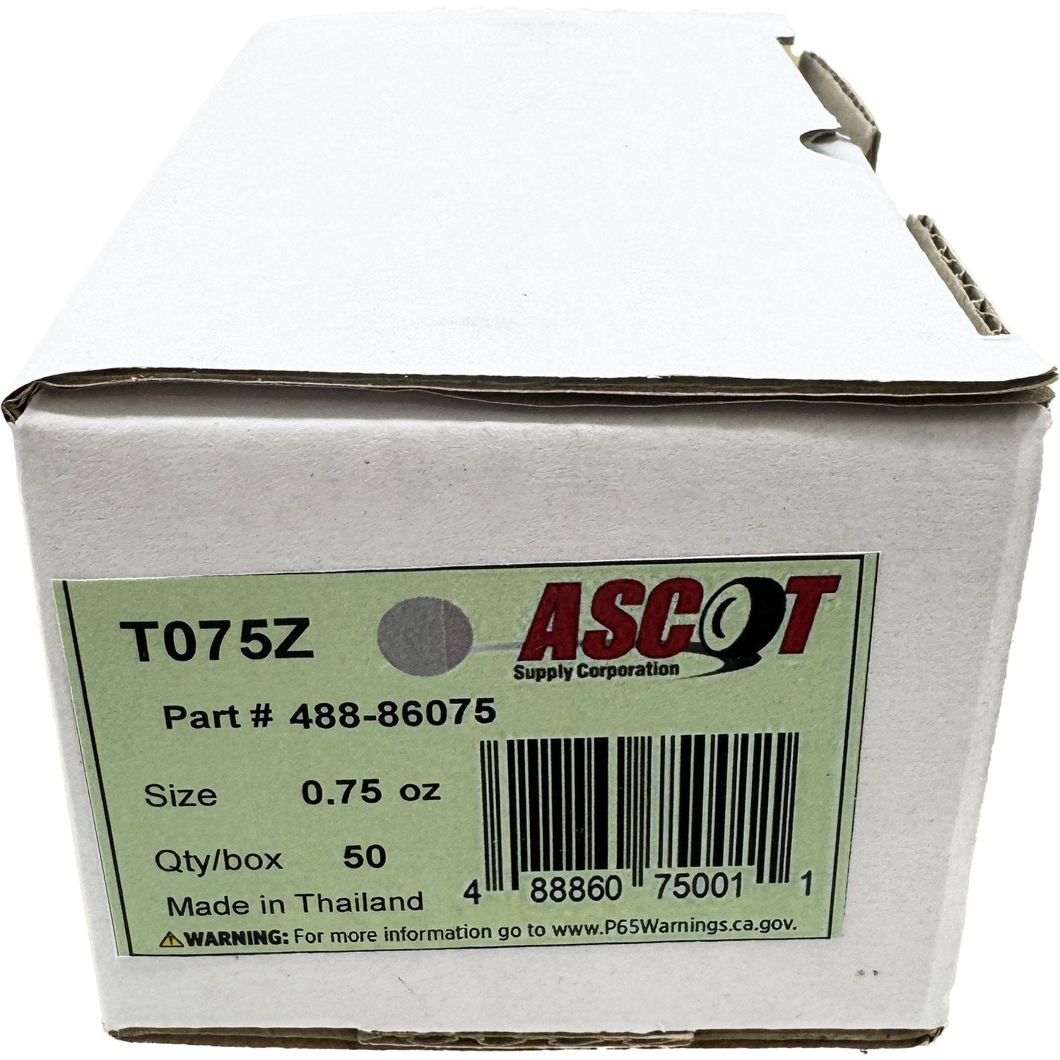 Ascot T Style Coated Zinc Clip-On Wheel Weight .75oz - Box of 50