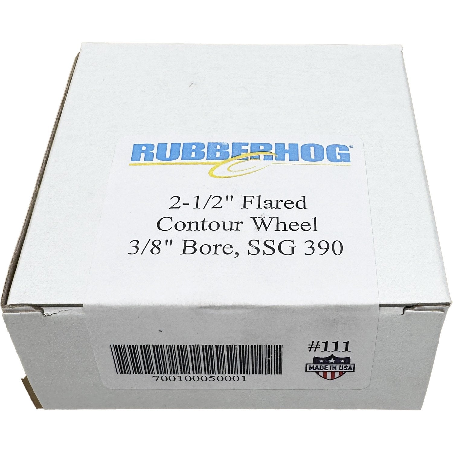 Rubberhog 2-1/2" x 1" Flared Contour Buffing Wheel 390 SSG 3/8" Arbor Hole