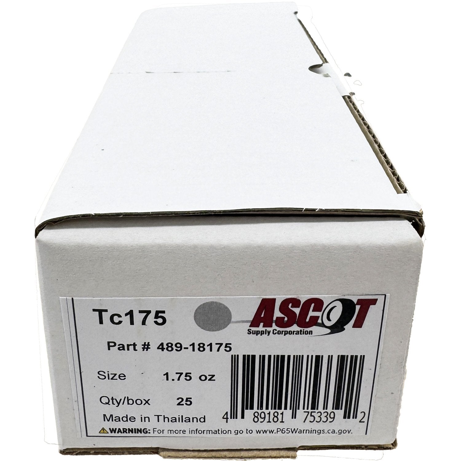 Ascot T Style Coated Lead Clip-On Wheel Weight 1.75oz - Box of 25