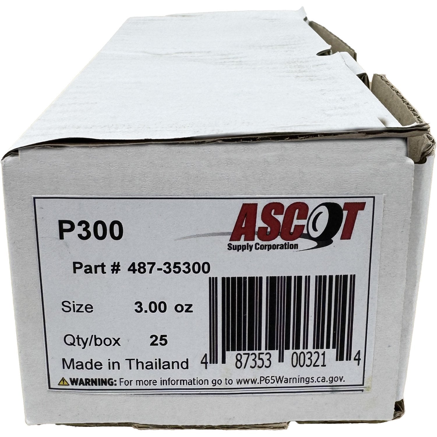 Ascot P Style Uncoated Lead Clip-On Wheel Weight 3.00oz - Box of 25