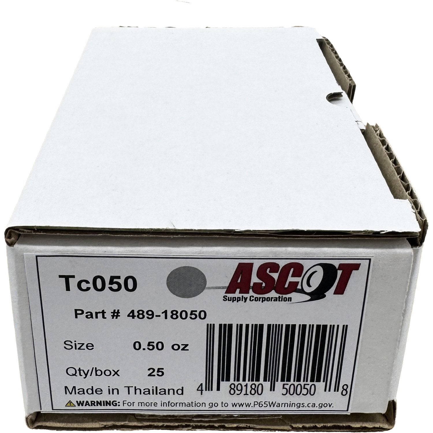 Ascot T Style Coated Lead Clip-On Wheel Weight .50oz - Box of 25