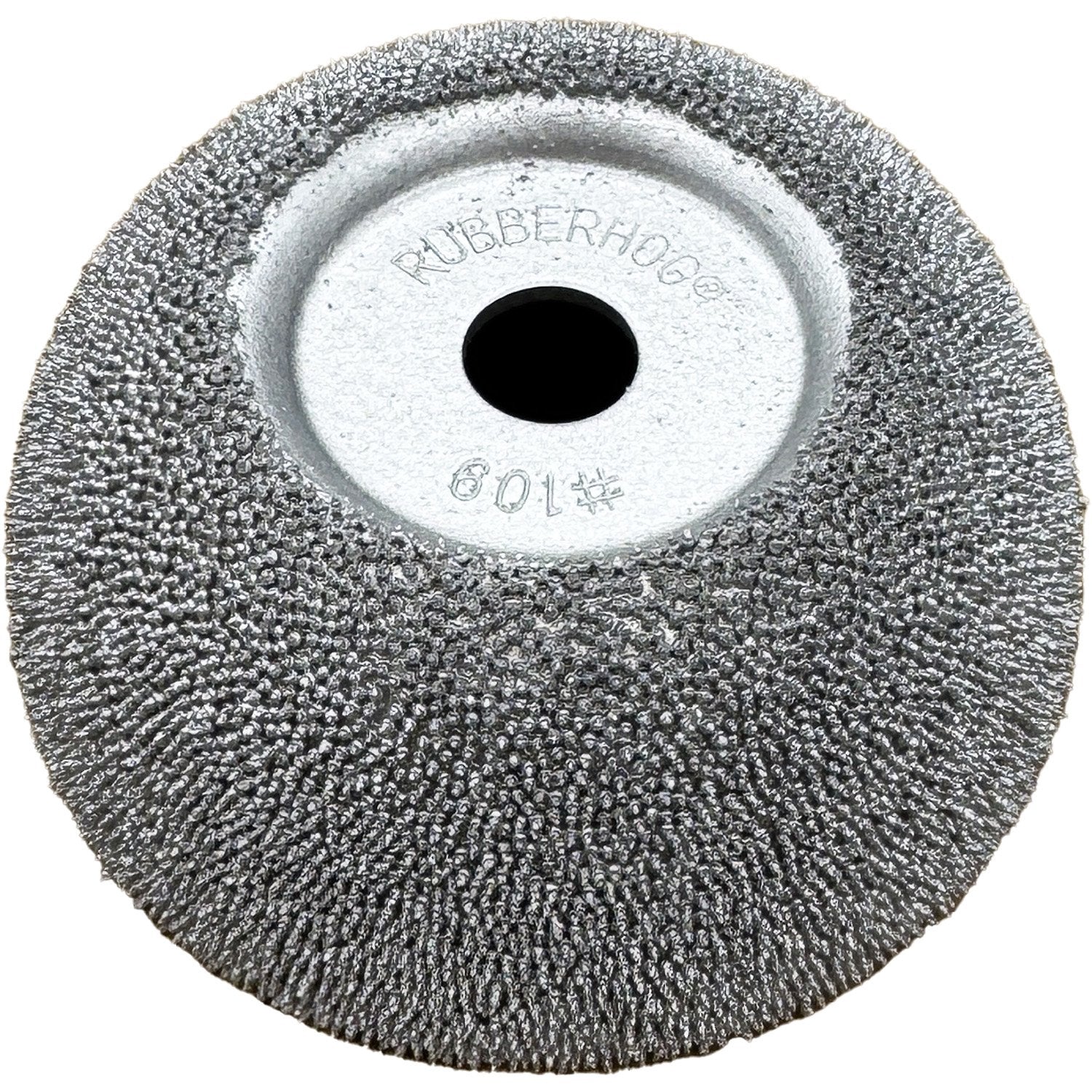 Rubberhog 2-1/2" x 1" Flared Contour Buffing Wheel 230 SSG 3/8" Arbor Hole